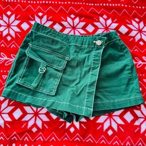 Wild Fable Green Mini Skirt with Pocket